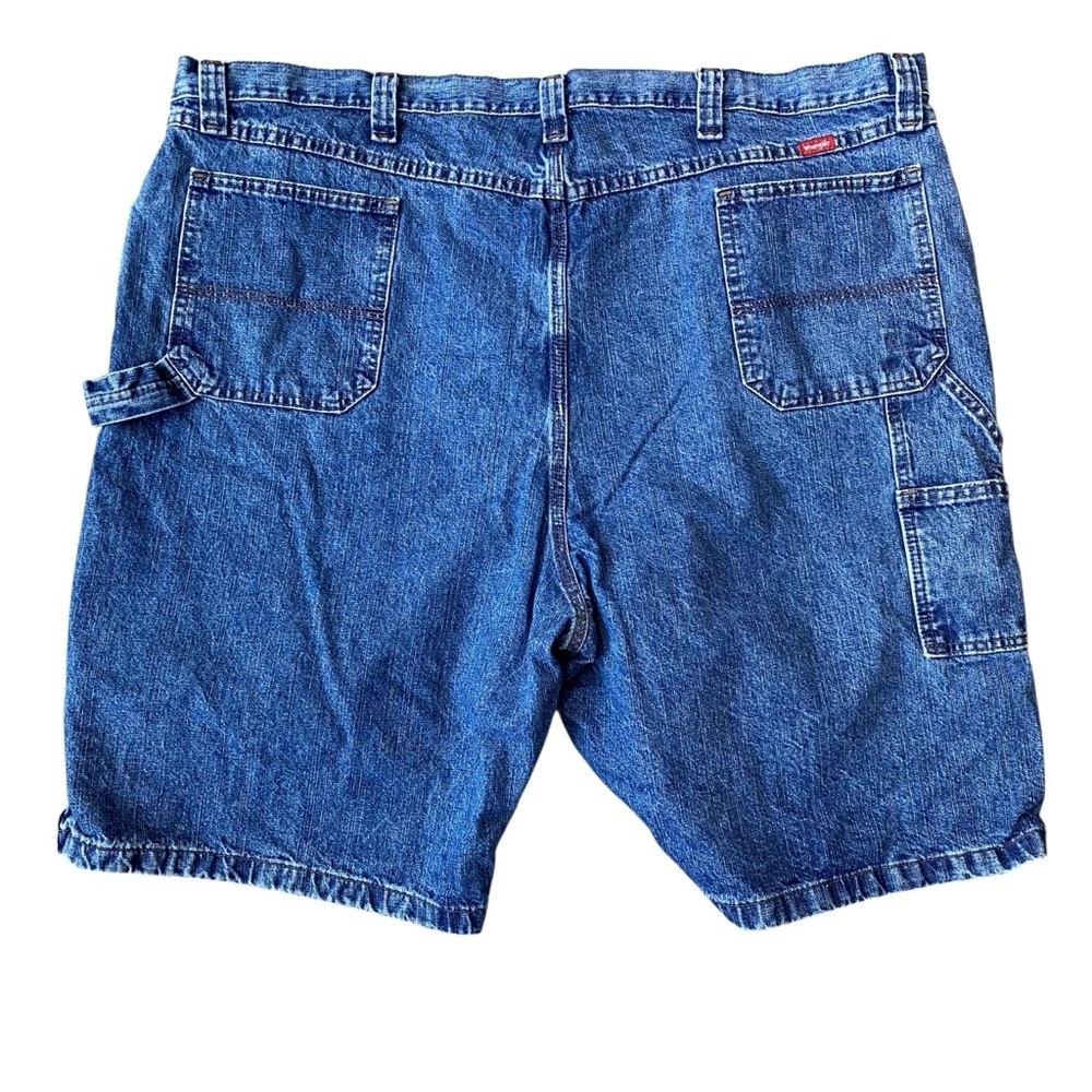 WRANGLER Big Men's size 48 Blue Carpenter Denim Jean shorts Y2K 100% cotton